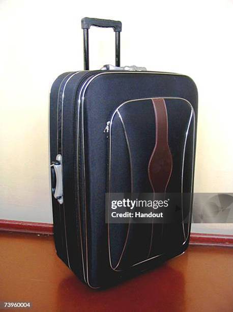 Suitcase similar to the one in which the burned body of 14-year old Kristina Hani was found is shown in this police handout photo April 24, 2007 in...