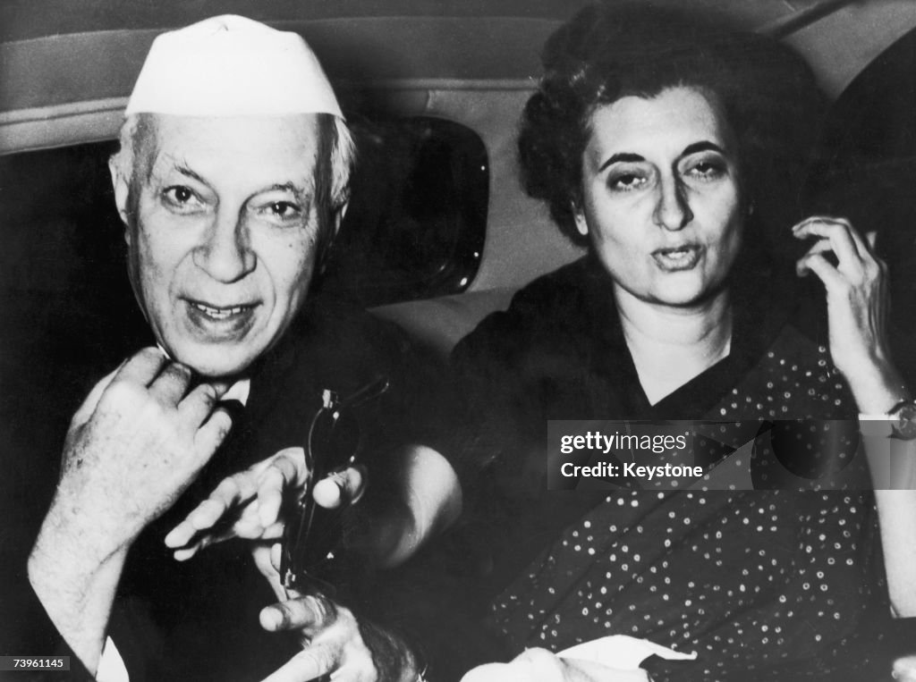 Indira Gandhi With Nehru