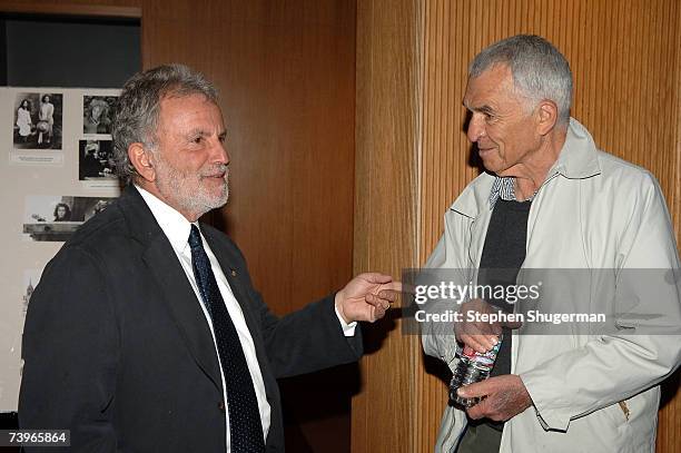 Academy President Sid Ganis and screenwriter Alvin Sargent attend the Great To Be Nominated screening series presentation of Julia at the Academy of...