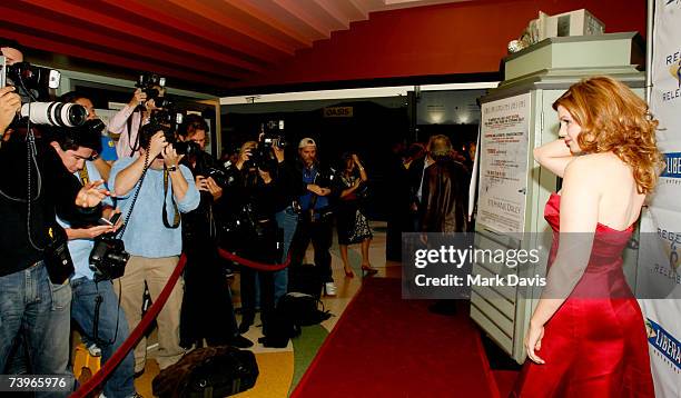 Actress Amber Tamblyn arrives at the screening of Stephanie Daley held at the Regent Showcase Theater April 24, 2007 in Hollywood California.