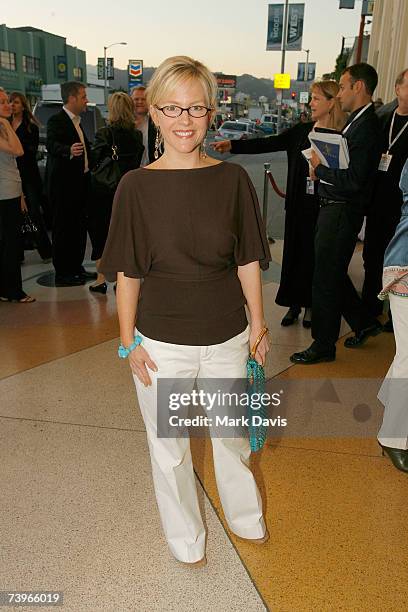 Actress Rachael Harris arrives at the screening of Stephanie Daley held at the Regent Showcase Theater April 24, 2007 in Hollywood California.