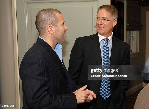 Frank Mastronuzzi and Jim Gentry attends the Michael S. Smith Agraria Collection L.A Preview on April 24, 2007 in Los Angeles, California.