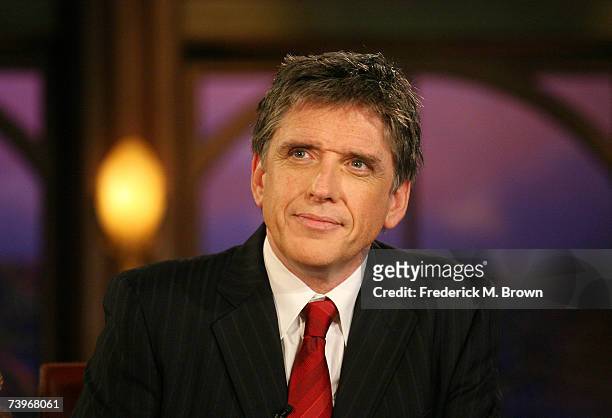 Host Craig Ferguson speaks during a segment of "The Late Late Show with Craig Ferguson" at CBS Television City on April 24, 2007 in Los Angeles,...