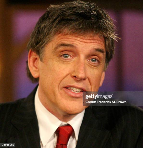 Host Craig Ferguson speaks during a segment of "The Late Late Show with Craig Ferguson" at CBS Television City on April 24, 2007 in Los Angeles,...