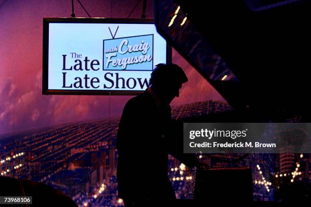 Host Craig Ferguson performs during a segment of "The Late Late Show with Craig Ferguson" at CBS Television City on April 24, 2007 in Los Angeles,...