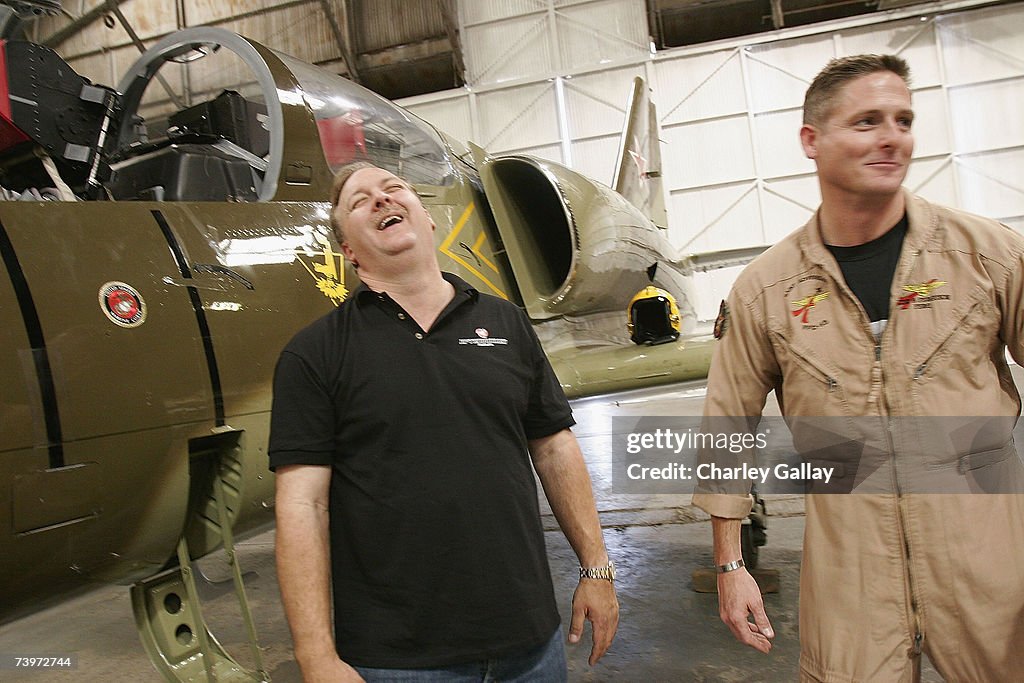 Col. Dave Riggins Pilot and filmmaker Dave Riggs and Navy Lt. Commander Brian Ferguson ...