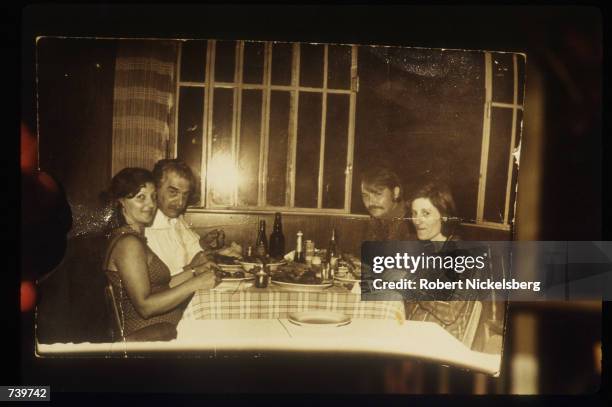 Purported photograph of Josef Mengele is on display June 6, 1985 in Embu, Brazil. It is believed that notorious Nazi death-camp doctor Josef...