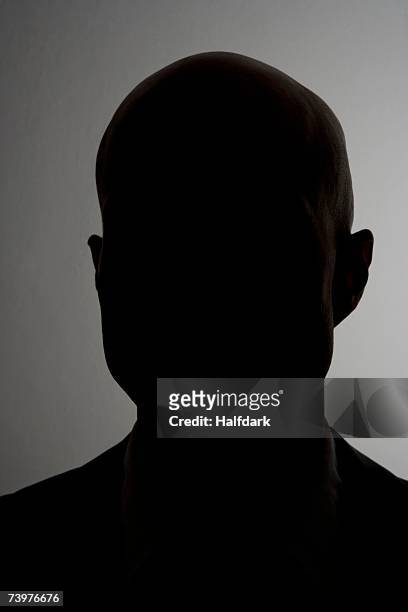silhouette of a man - personne non reconnaissable photos et images de collection
