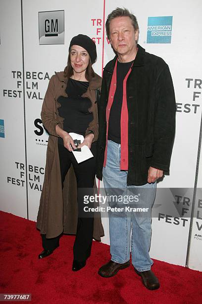 Actor Chris Cooper and his wife Marianne Leone attend the opening night premiere of "SOS" at the 2007 Tribeca Film Festival on April 25, 2007 in New...