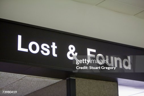 Check Lost Sign Lost And Found Sign High-Res Stock Photo - Getty Images
