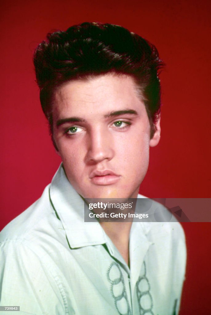 Singer Elvis Presley...