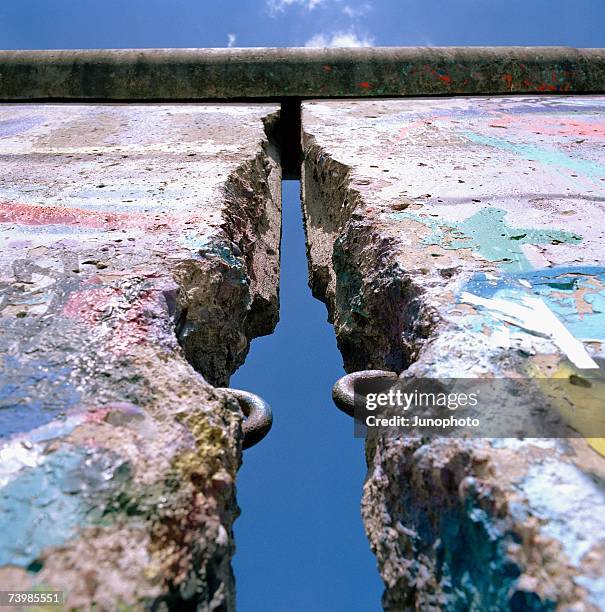 gap in the berlin wall, germany - berliner mauer stock-fotos und bilder
