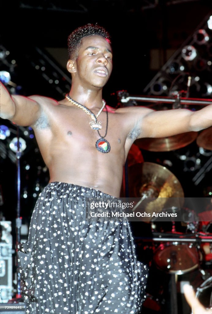 R&B singer Bobby Brown performs onstage in circa News Photo