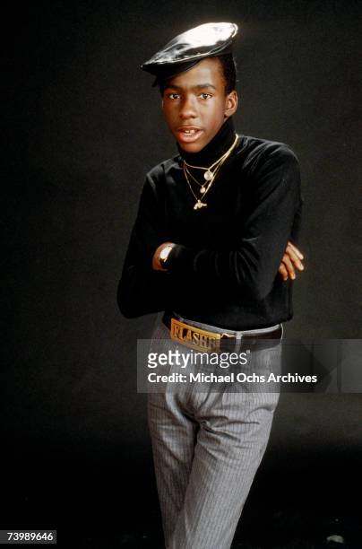 Singer Bobby Brown of the group "New Edition" poses for a portrait circa 1984.