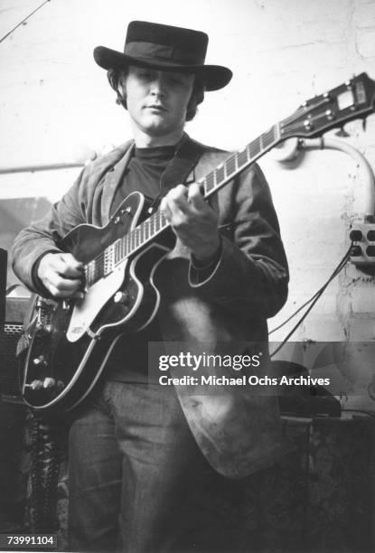 David Crosby of The Byrds backstage in 1965.