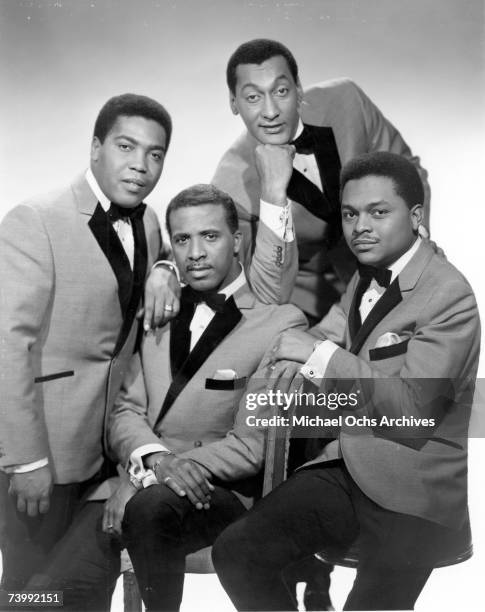 The Four Tops, L-R: Lawrence Payton, Levi Stubbs, Abdul Duke Fakir and Renaldo Obie Benson pose for a portrait circa 1965 in New York City, New York.