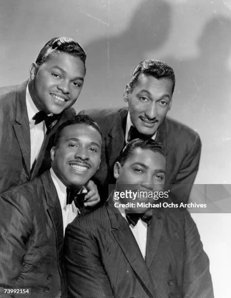 Vocal group "The Four Tops" pose for a portrait in 1965 in New York City, New York. Clockwise from top left: Ronaldo "Obie" Benson, Abdul "Duke"...