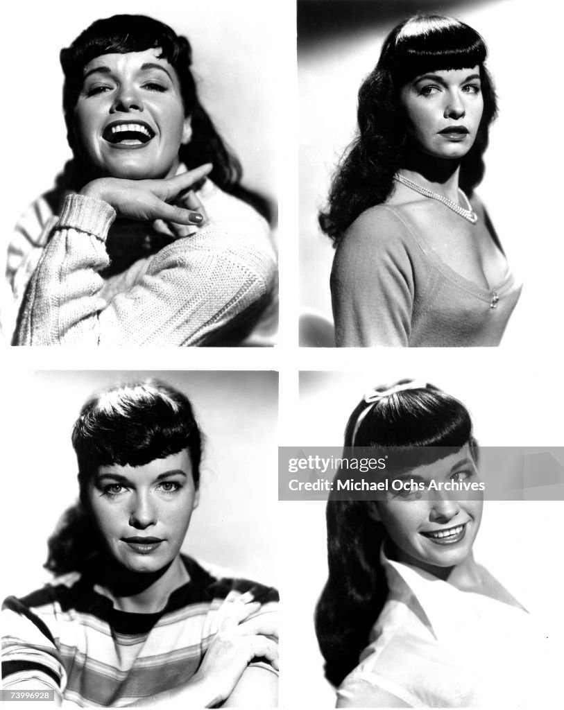 Bettie Page Tetraptych Of Portraits