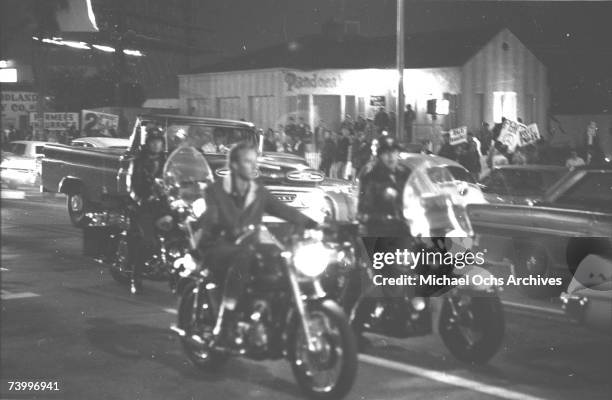 Approximately 1000 young music fans gathered at the Pandora's Box club on Sunset Strip to protest a 10pm curfew imposed by local residents during the...