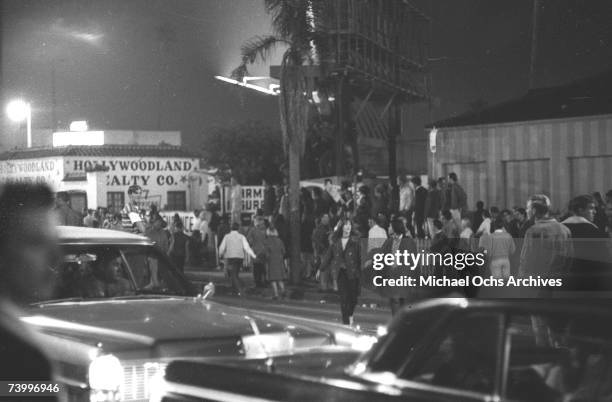 Approximately 1000 young music fans gathered at the Pandora's Box club on Sunset Strip to protest a 10pm curfew imposed by local residents during the...