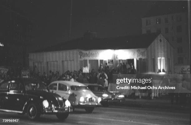 Approximately 1000 young music fans gathered at the Pandora's Box club on Sunset Strip to protest a 10pm curfew imposed by local residents during the...