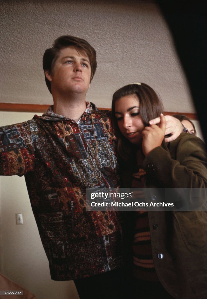 Brian Wilson With His Wife Marilyn