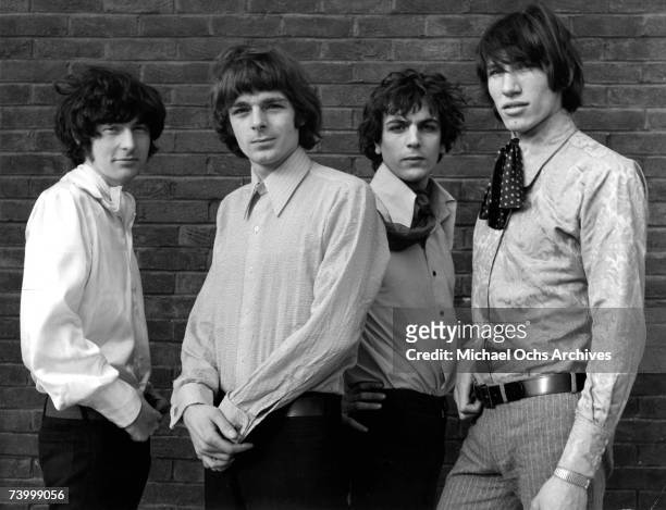 Pink Floyd pose for a portrait in 1967 in London, England