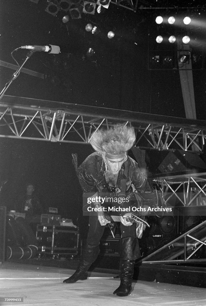 Guitarist Robbin Crosby of the rock band
