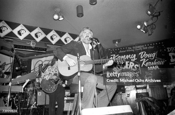 Kenny Rogers performing at the Palomino.