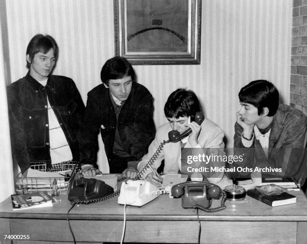 The British rock group "The Small Faces" poses for a portrait in 1967. Steve Marriott, Kenney Jones, Ronnie Lane, Ian McLagan.