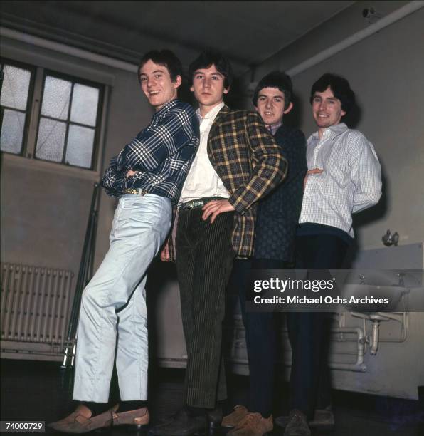 The British rock group "The Small Faces" poses for a portrait in 1967. Steve Marriott, Kenney Jones, Ronnie Lane, Jimmy Winston.