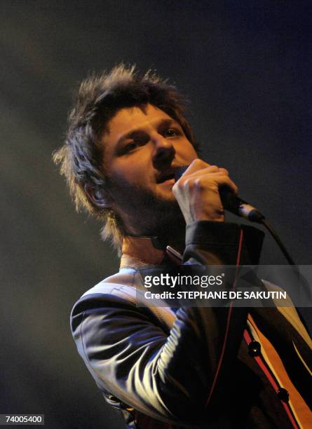 Canadian singer Pierre Lapointe performs on the stage of La Cigale in Paris, 26 April 2007. Lapointe's second album "Forest of unloved" came out in...