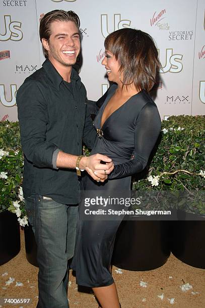 Television personalities Matthew Lawrence and Cheryl Burke attend the Us Hollywood 2007 Party at Sugar on April 26, 2007 in Hollywood, California.
