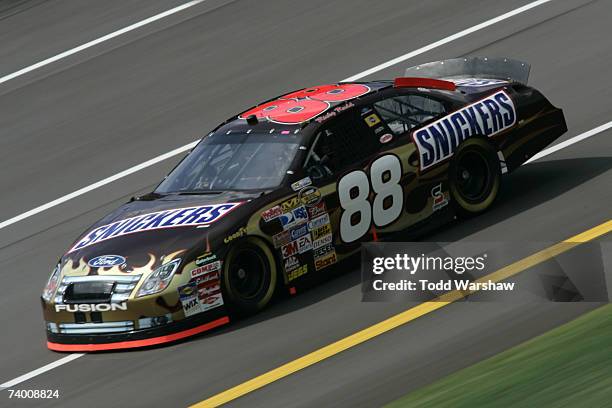 Snickers Dark Car Ricky Rudd Ricky Rudd, driver of the Snickers Ford, drives during practice for ...