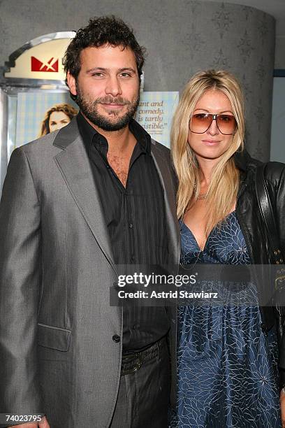 Jeremy Sisto and Addie Lane attends the premiere of the movie "Waitress" on April 29, 2007 in New York City.