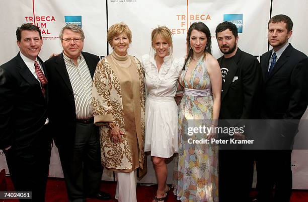 Producers Patrick Morris, Bob Morris and wife Carol Morris, actress Mary Stuart Masterson, actress/producer Elisa Pugliese, producer Jesse Scolaro,...