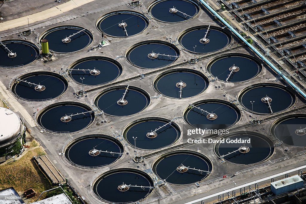 Waste Water Treatment Plant: An Aerial View