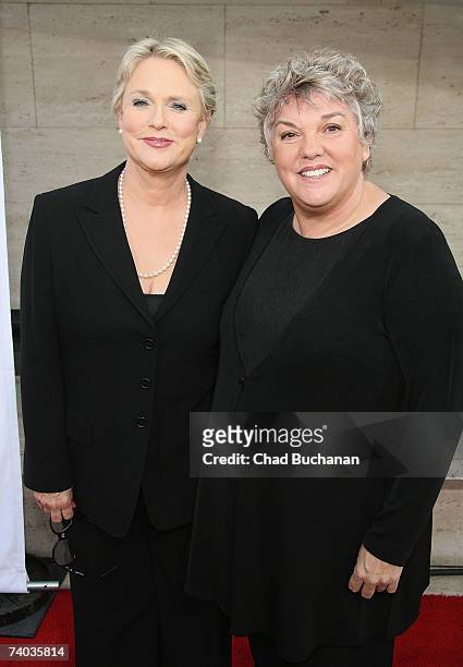Actresses Sharon Gless and Tyne Daly attend the Museum Of Television And Radio celebration of Cagney & Lacey: A Reunion at the Museum of Television...