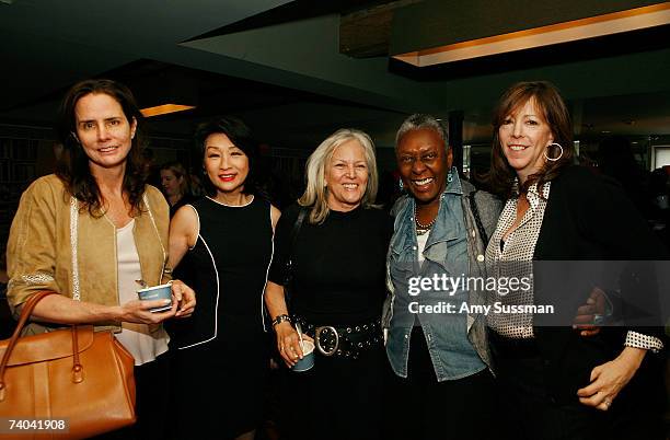 Katie Ford, news anchor Connie Chung, Susan Patricof, producer Bethann Hardison, and co-founder of TFF Jane Rosenthal attend the women's filmmaker...