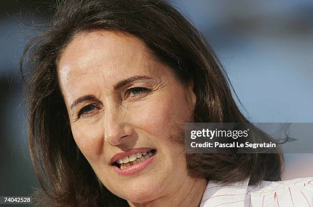 French socialist presidential candidate Segolene Royal attends a campaign rally on May 1, 2007 in Charlety Stadium, Paris, France. The French...