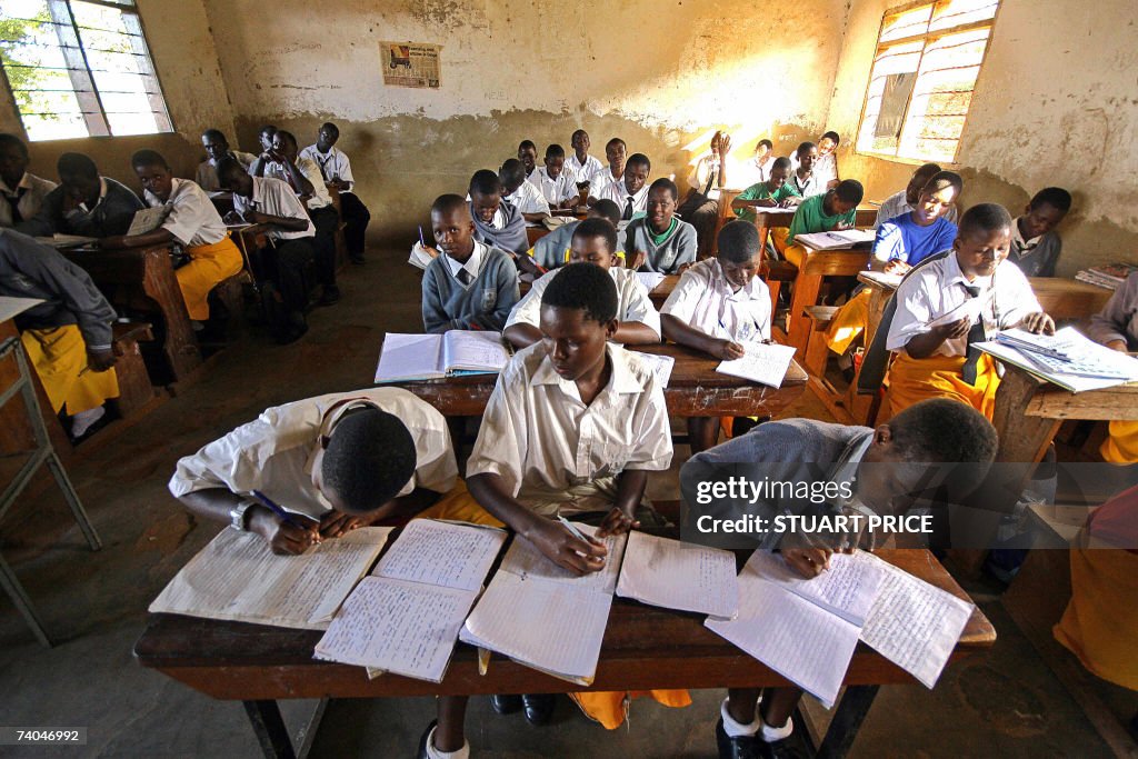 Pupils at Saint Denis Ssebugwawo Seconda...
