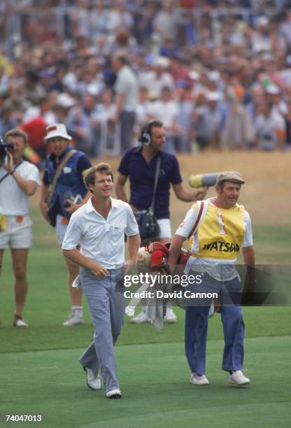 American golfer Tom Watson about to win the British Open Golf Championship at the Royal Birkdale Golf Club, July 1983.