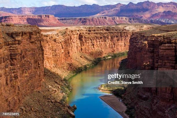 scenic view of canyon river - flagstaff photos et images de collection