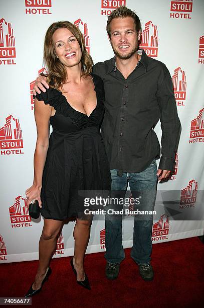 Actors Heidi Androl and George Stults attend the grand opening of the Stoli Hotel Spa Lounge on May 2, 2007 in Los Angeles, California.