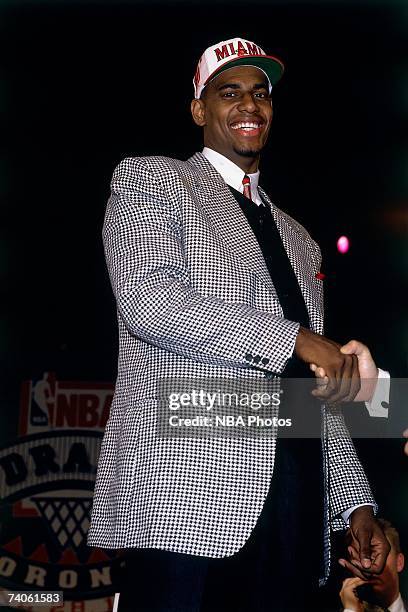 Kurt Thomas drafted by the Miami Heat during the 1995 NBA Draft on June 28, 1995 at the Toronto Skydome in Toronto, Canada. NOTE TO USER: User...