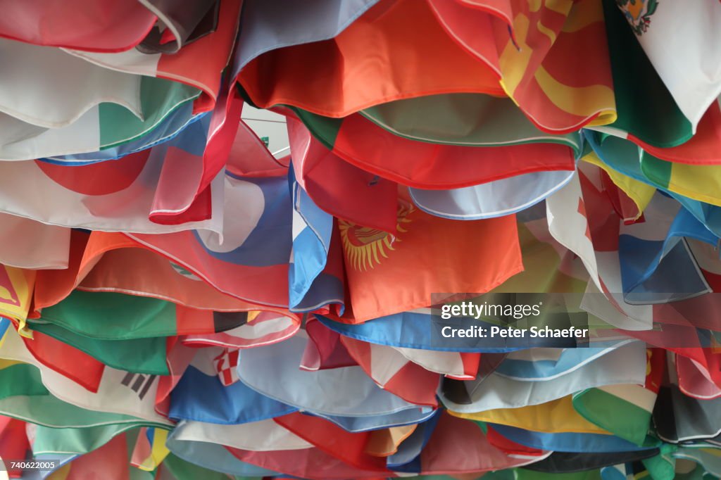 Multicolor File Flags Full Frame Shot Of Multi Colored Flags High-Res Stock Photo - Getty Images