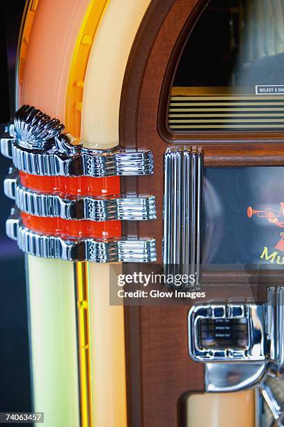 close-up of a jukebox - jukebox stock pictures, royalty-free photos & images