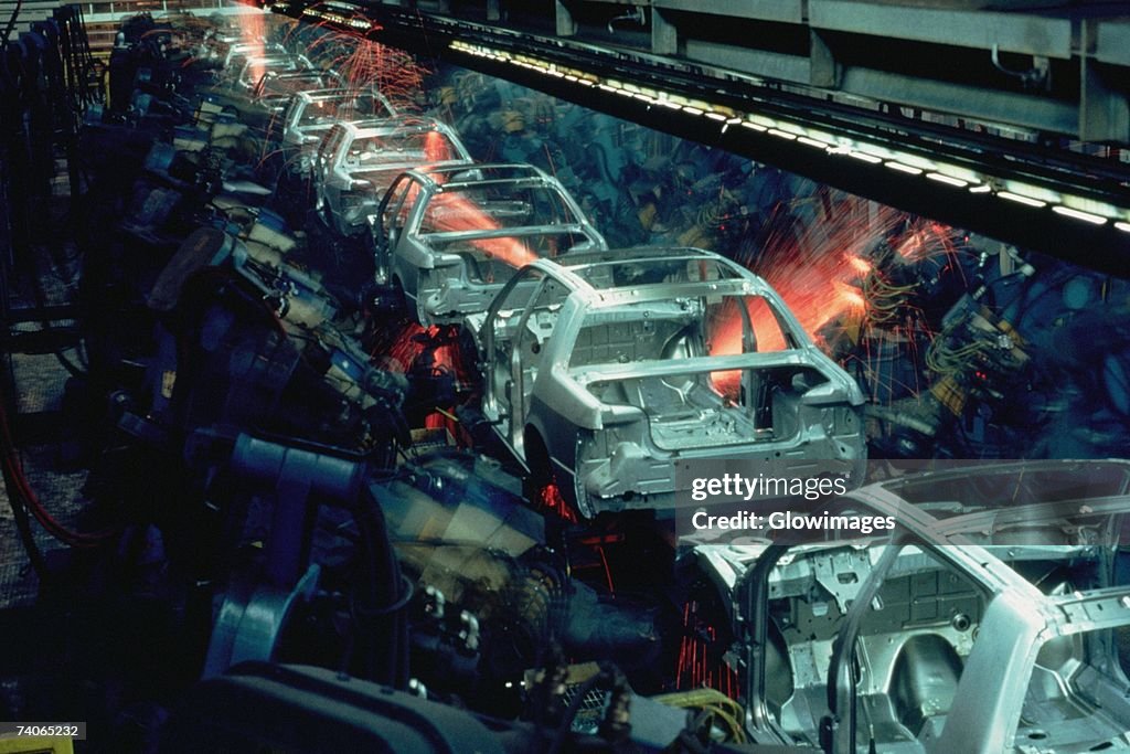 Robotic car frame assembly line, Newark, Delaware
