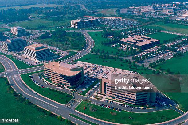 office buildings in bethesda, maryland - bethesda maryland fotografías e imágenes de stock