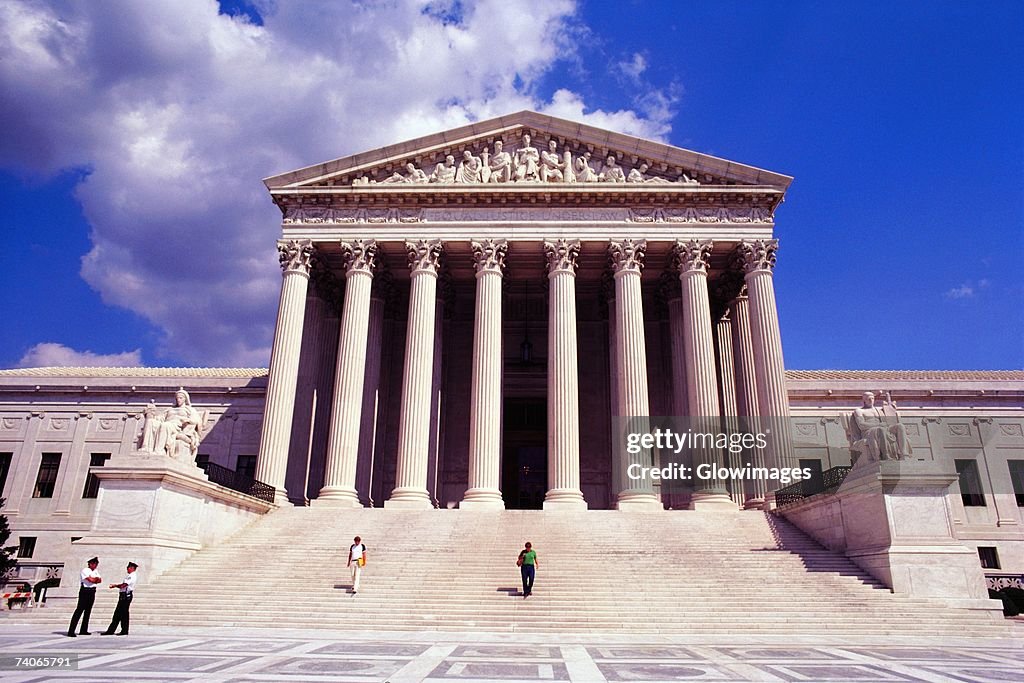 Facade of a government building, US Supreme Court, Washington DC, USA